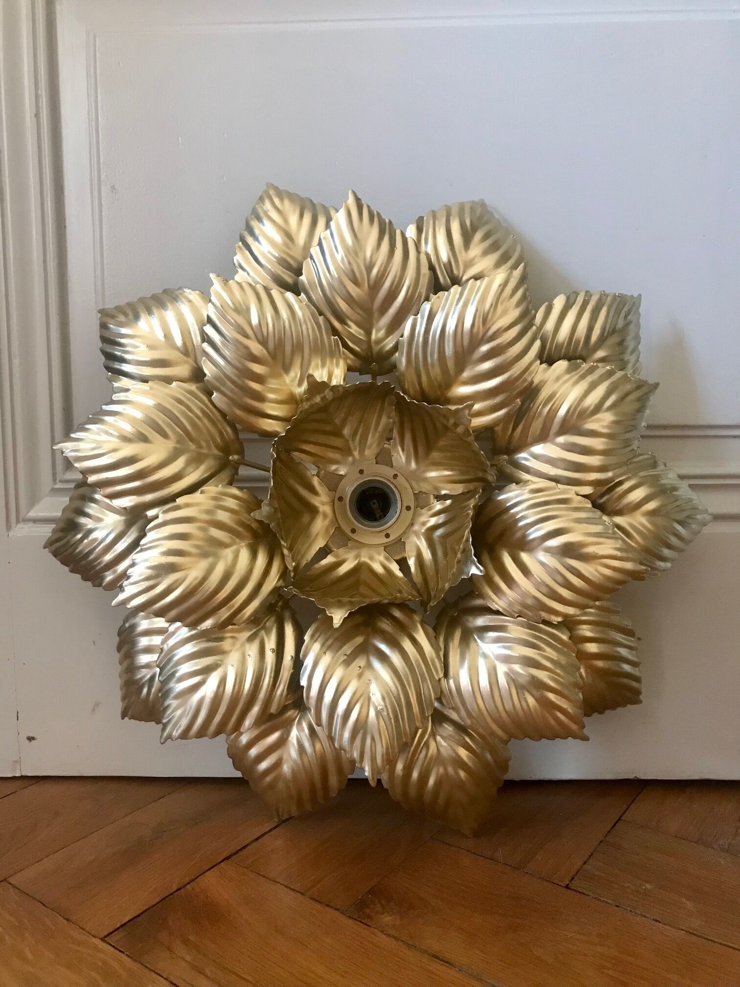 Masca golden flower applique