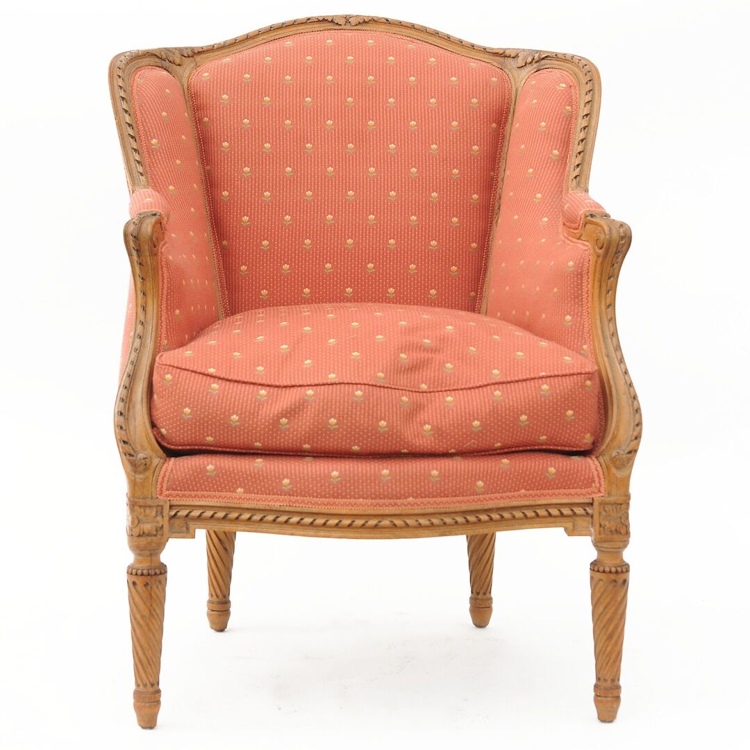 Fauteuil bergère de style Louis XV