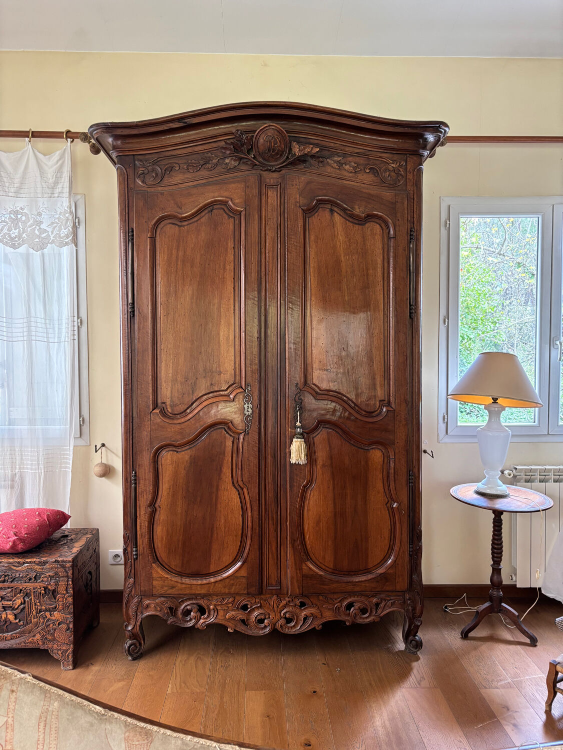 18th-century Provençal walnut wardrobe