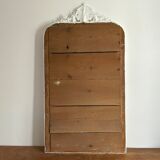 Late 19th century mirror with decorated pediment - 130x70