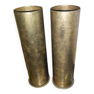 Copper vases shell socket