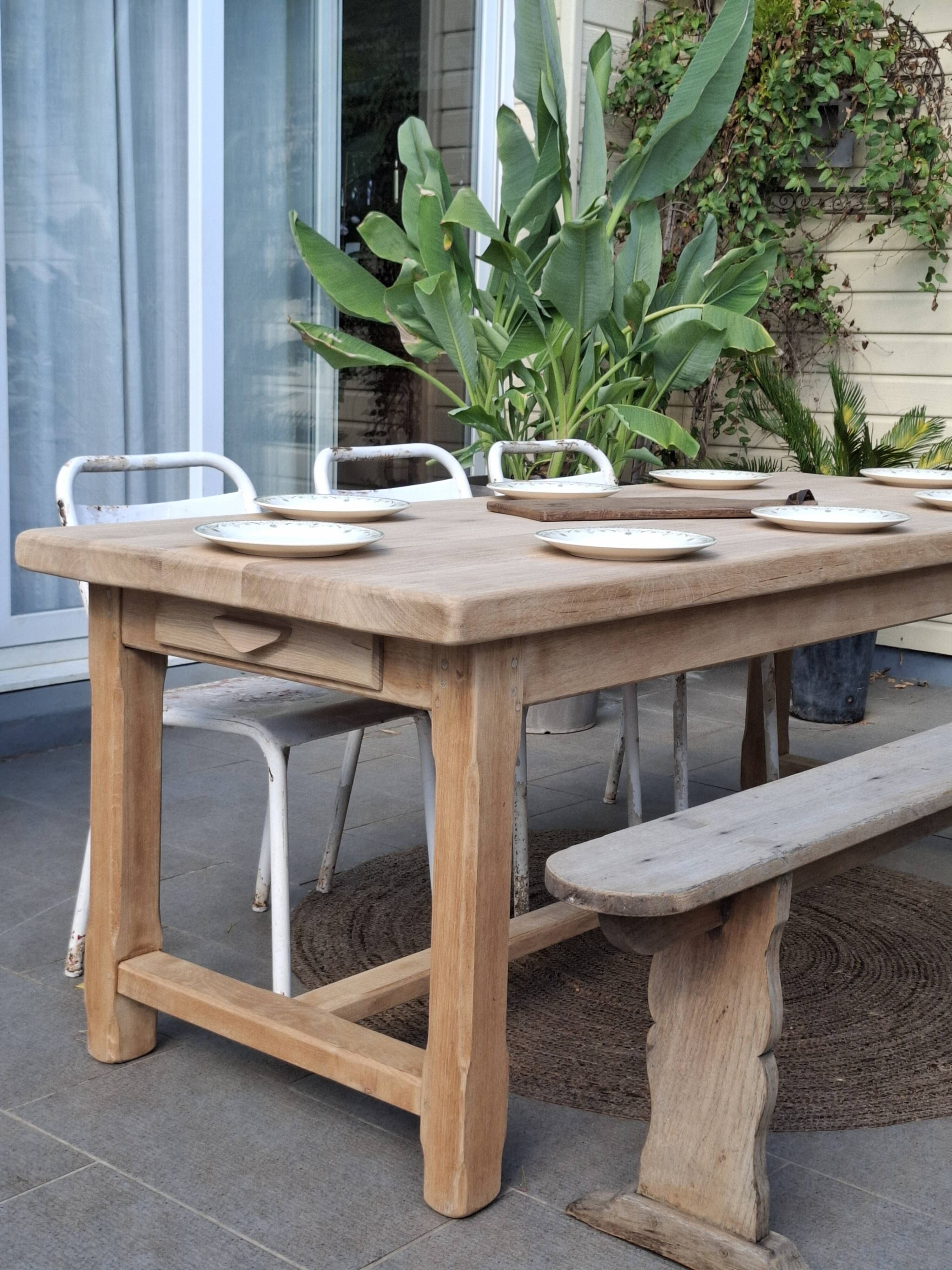 N052 renovated farmhouse table