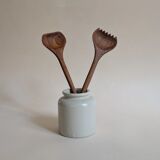 Teak salad servers