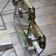 1950s perforated metal coat holder