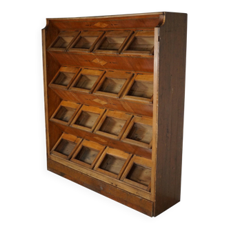 Large Dutch Beech Haberdashery Shop Cabinet, 1920s/30s