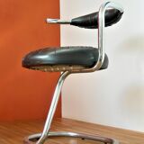 Suite of 4 Cobra chairs by Giotto Stoppino