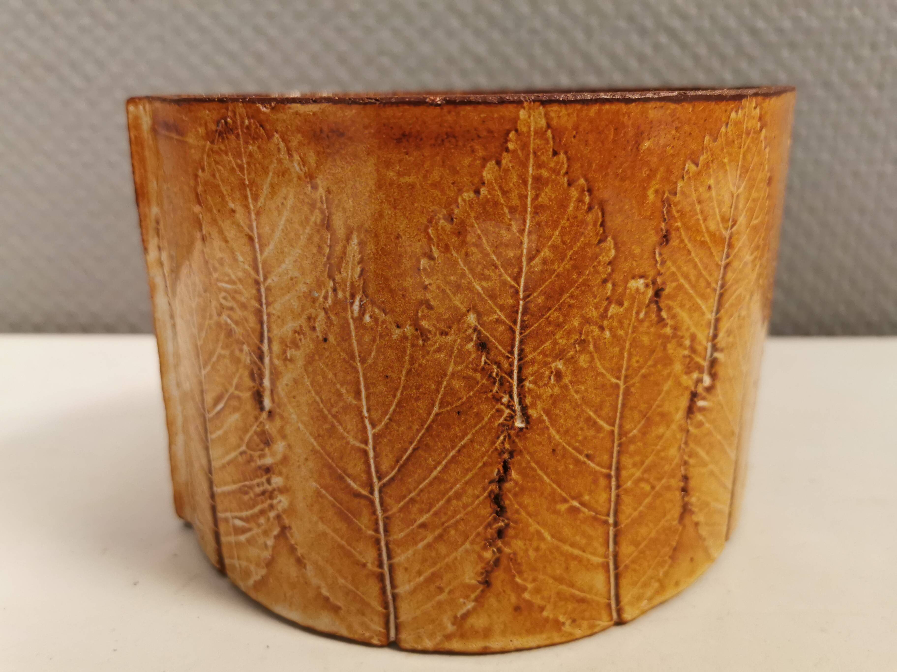 Ceramic vase, from charlotte basse denmark (signed at the bottom)