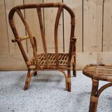 Rattan armchair