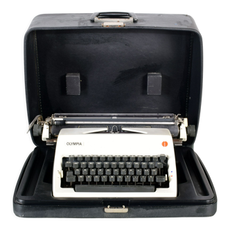 Olympia typewriter with suitcase