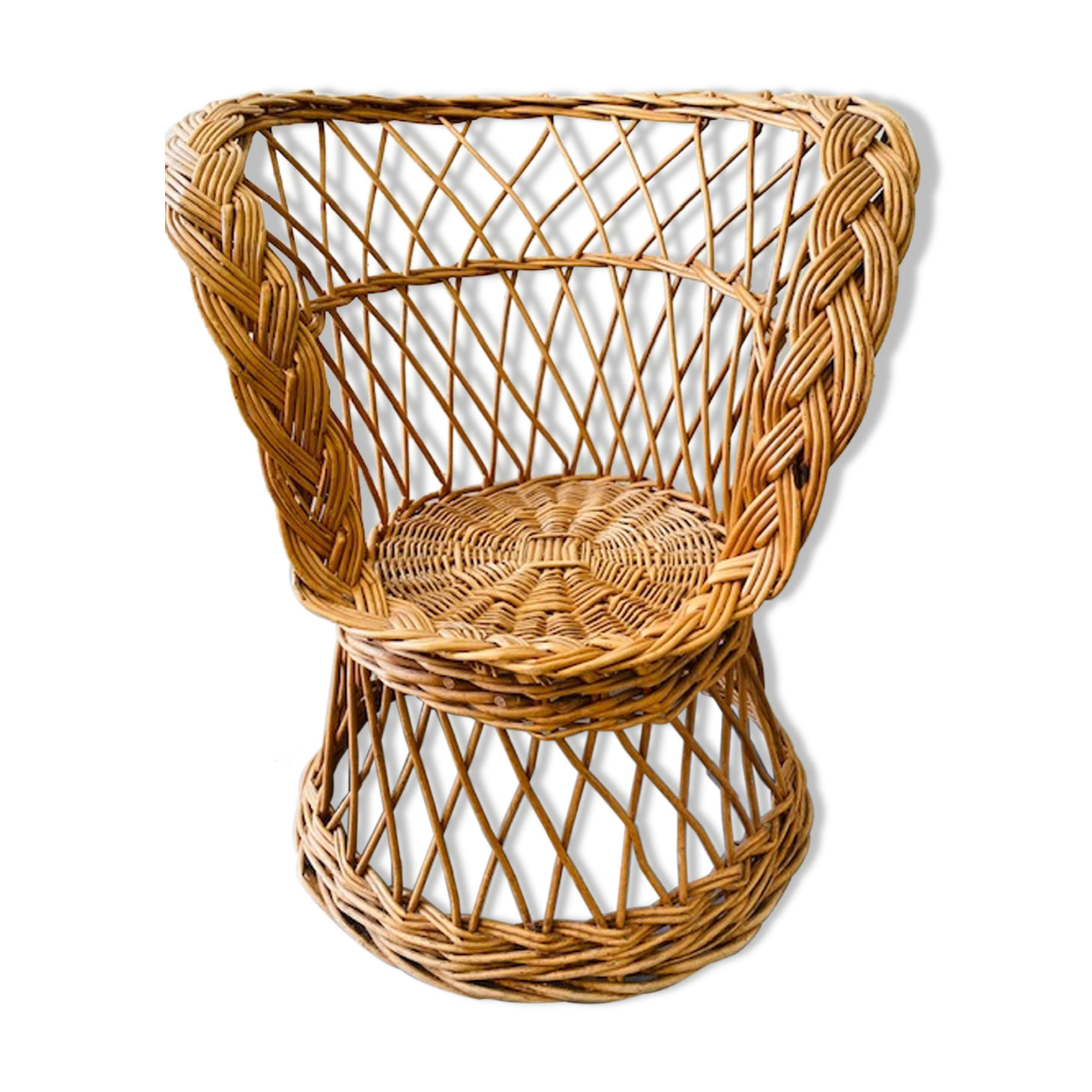 Rattan and wicker children's chair