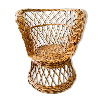 Rattan and wicker children's chair
