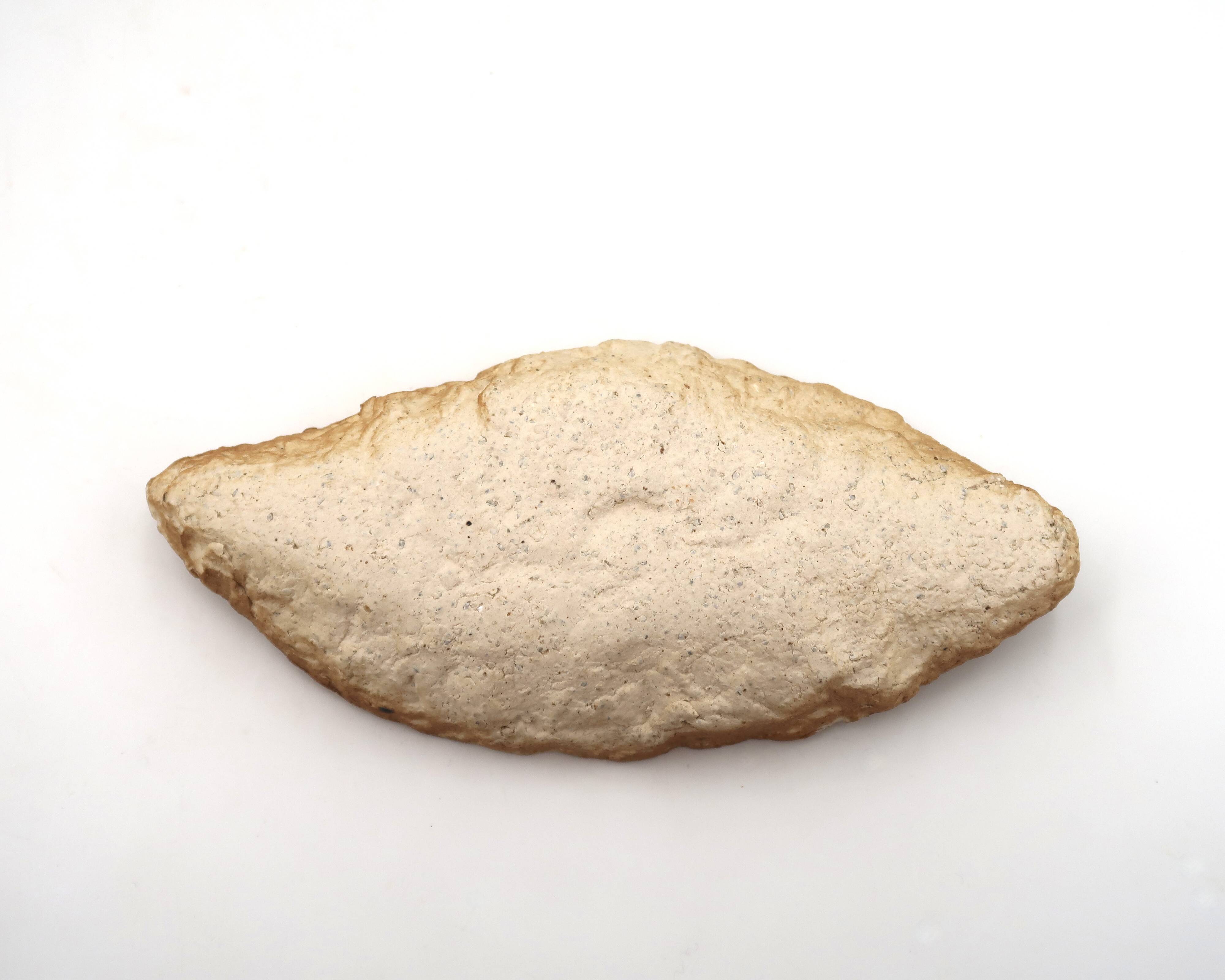 Pierre Baey's trompe l'oeil ceramic trinket tray in the shape of a loaf of bread