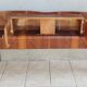 Cozy Art Deco headboard in burr walnut