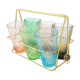 Plateau & verres 1950 vintage