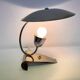 Lampe de table chromée de style Art déco fonctionnaliste rare, Tchécoslovaquie, années 1930