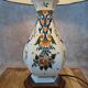 Hand-painted faience lamp – Desvres / Rouen style – artisan piece