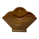 Wall-mounted terracotta coffee filter pot