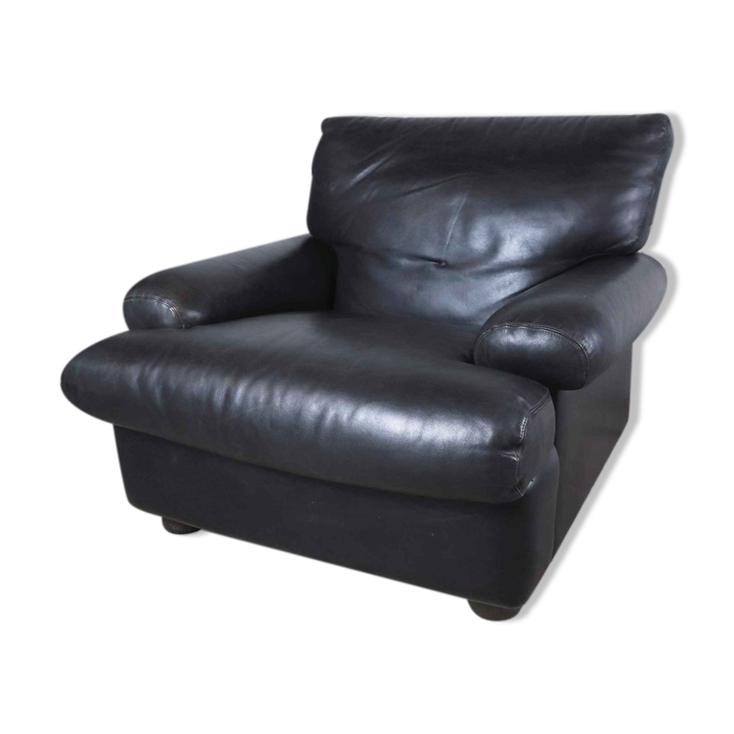 Vintage leather club chair