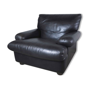 fauteuil club en cuir vintage