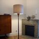 Art Deco floor lamp in solid mahogany 1940s