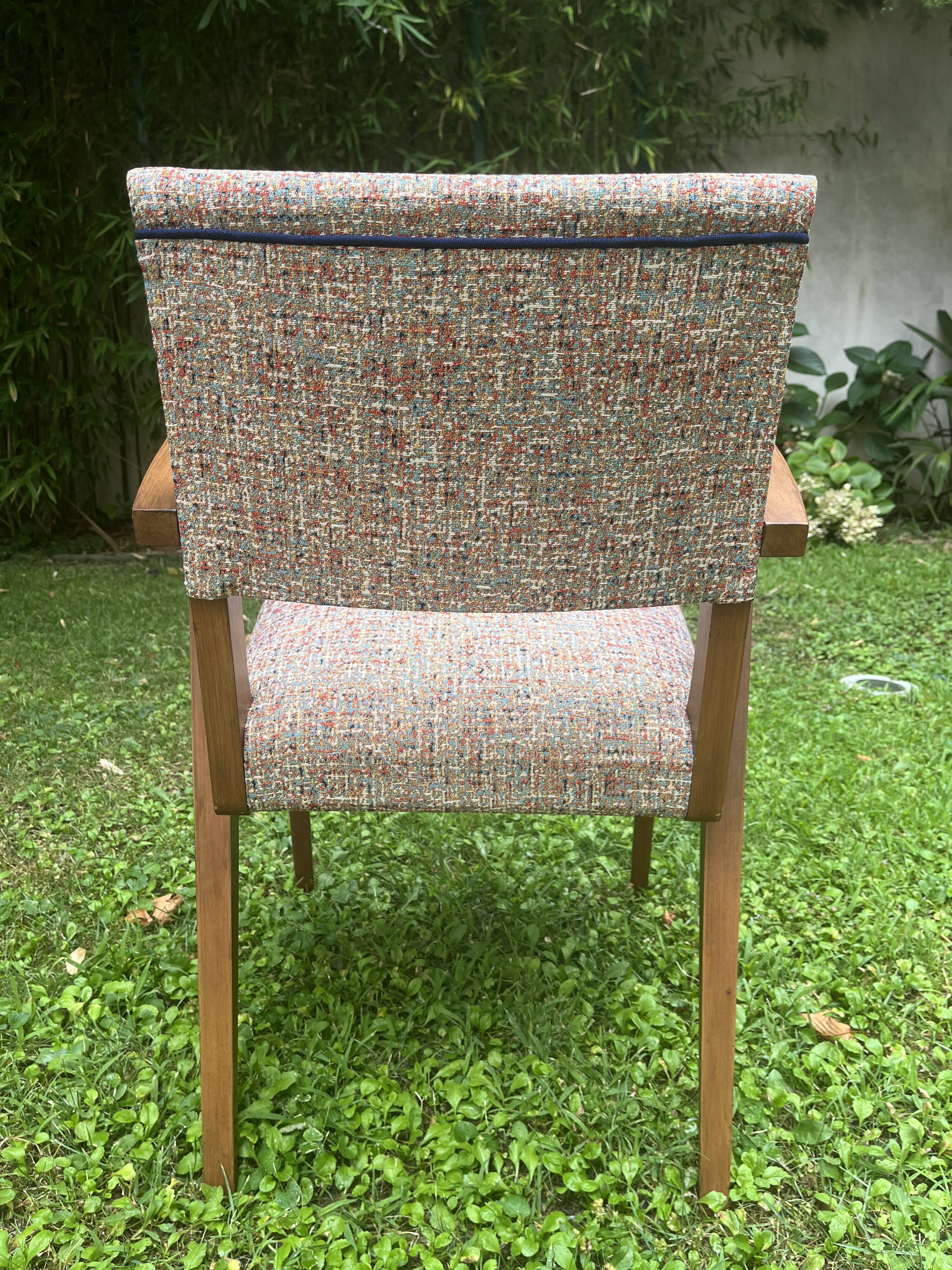 Mid-century bridge armchair