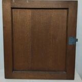 Paire d'anciennes portes en bois chêne sculpté