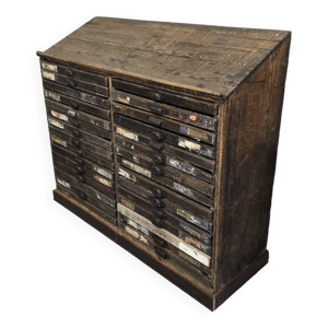 Meuble d'imprimerie vers - 1900