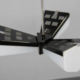 Mid-Century Plastic and Metal Chandelier by Lidokov, Czechoslovakia, 1970s