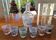 Vintage liqueur service Verrerie d'Arques