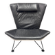 Fauteuil Italienne en cuir 1970