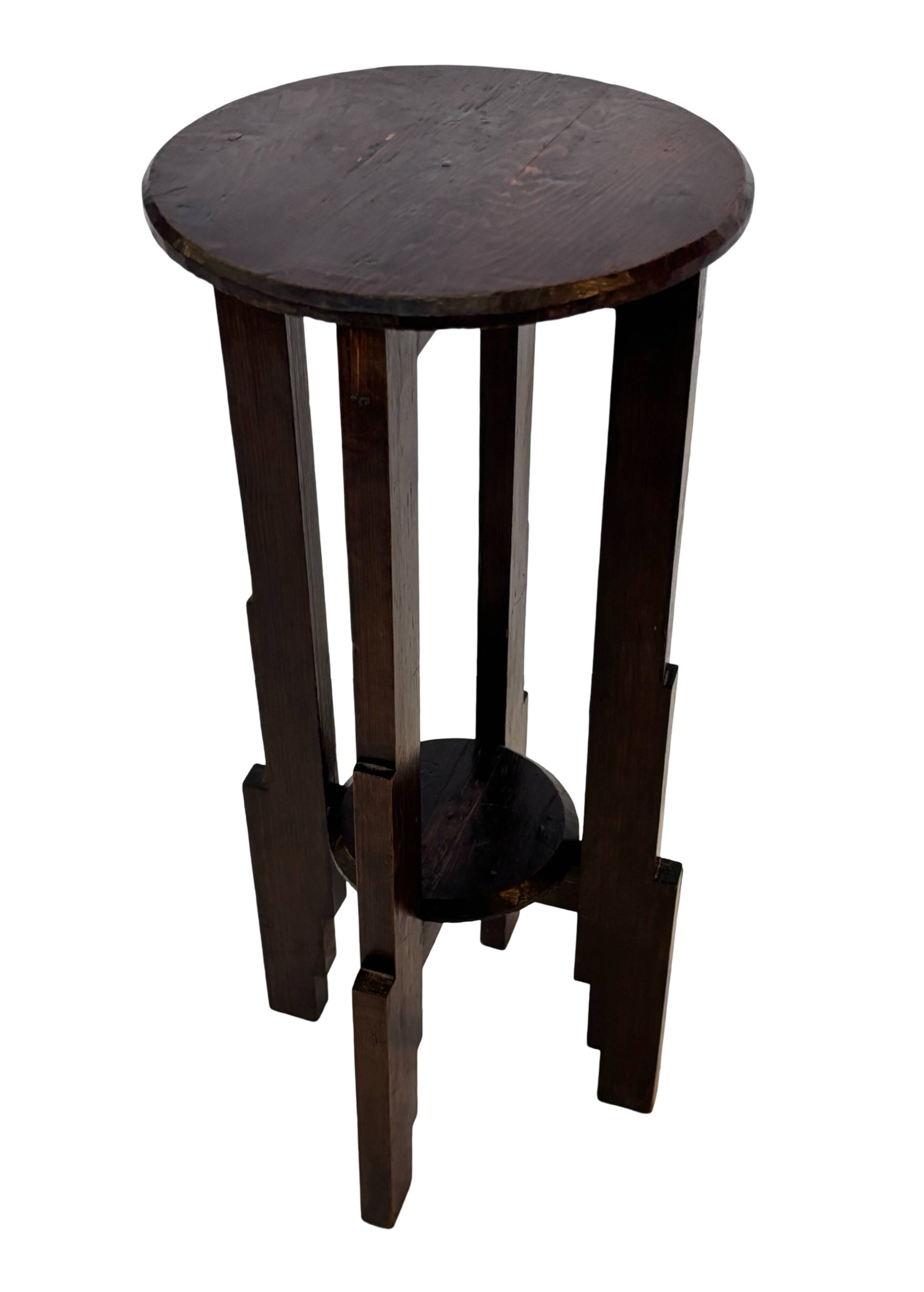 Support de plante Art Déco table d'appoint design École d'Amsterdam minimaliste