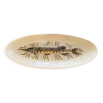 Gien earthenware fish dish
