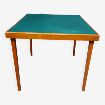 Square table with folding legs
