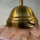 Art deco skyscraper – marbled pink opaline and brass