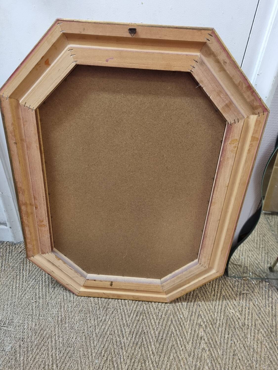 Golden wooden mirror 85X62cm