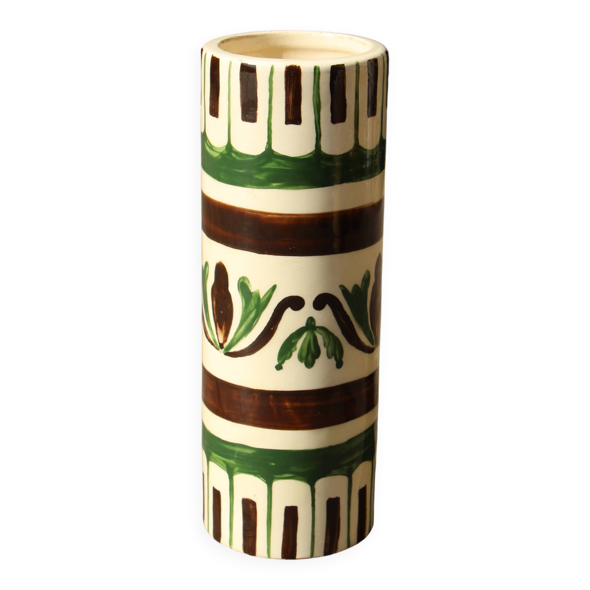 Vintage ceramic vase signed