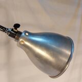 Old conical workshop lamp with vice - 50s