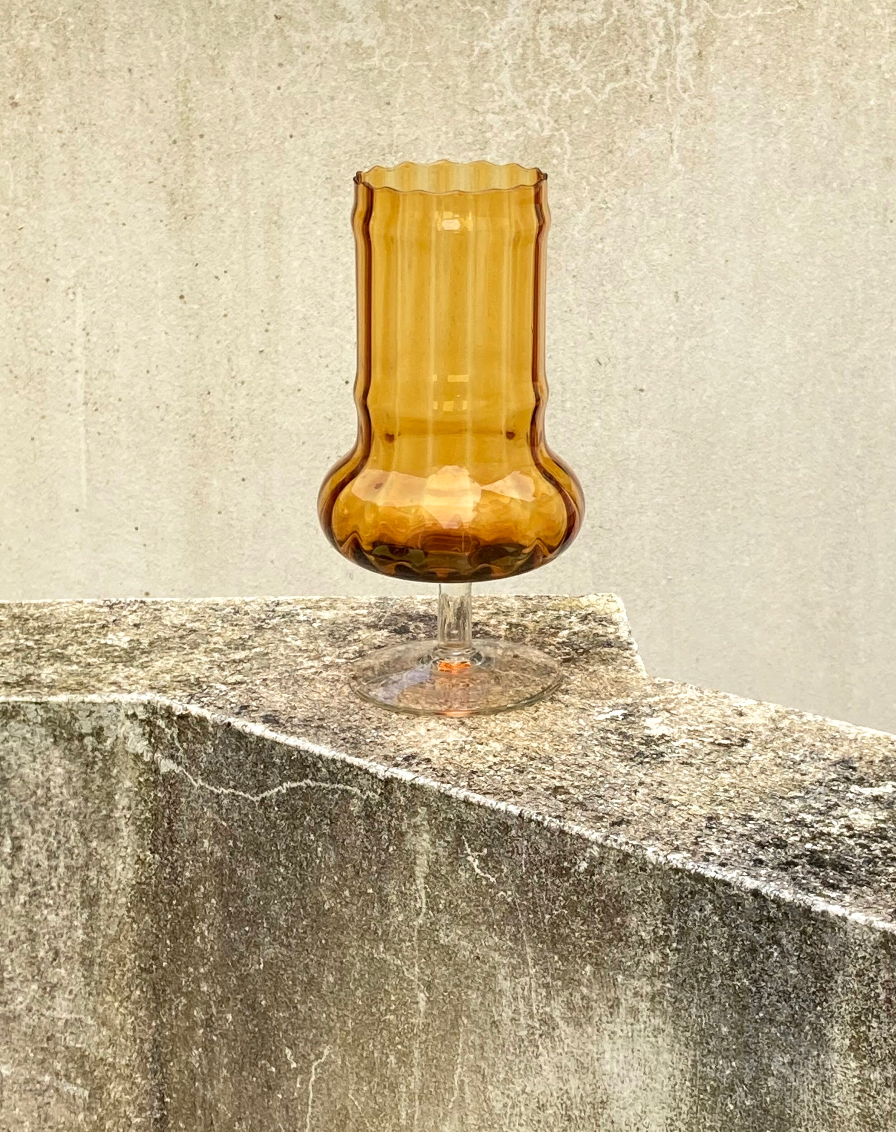 Blown glass vase