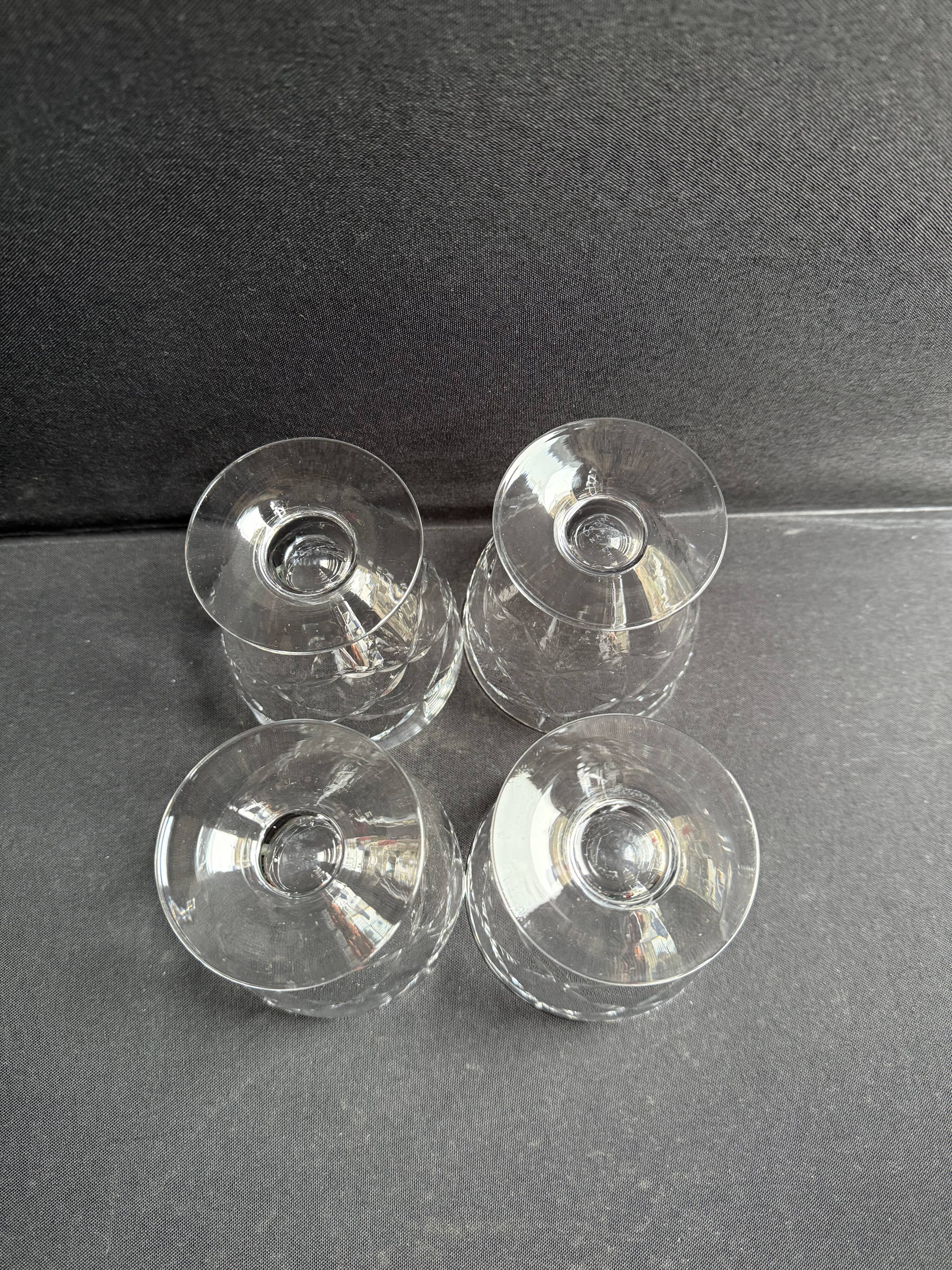 4 Water glasses – Daum Nancy France