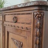 Antique Louis 16 style sideboard, marble