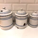 Enamelled metal kitchen pot