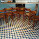 Set of 6 chairs bistro Baumann 1950