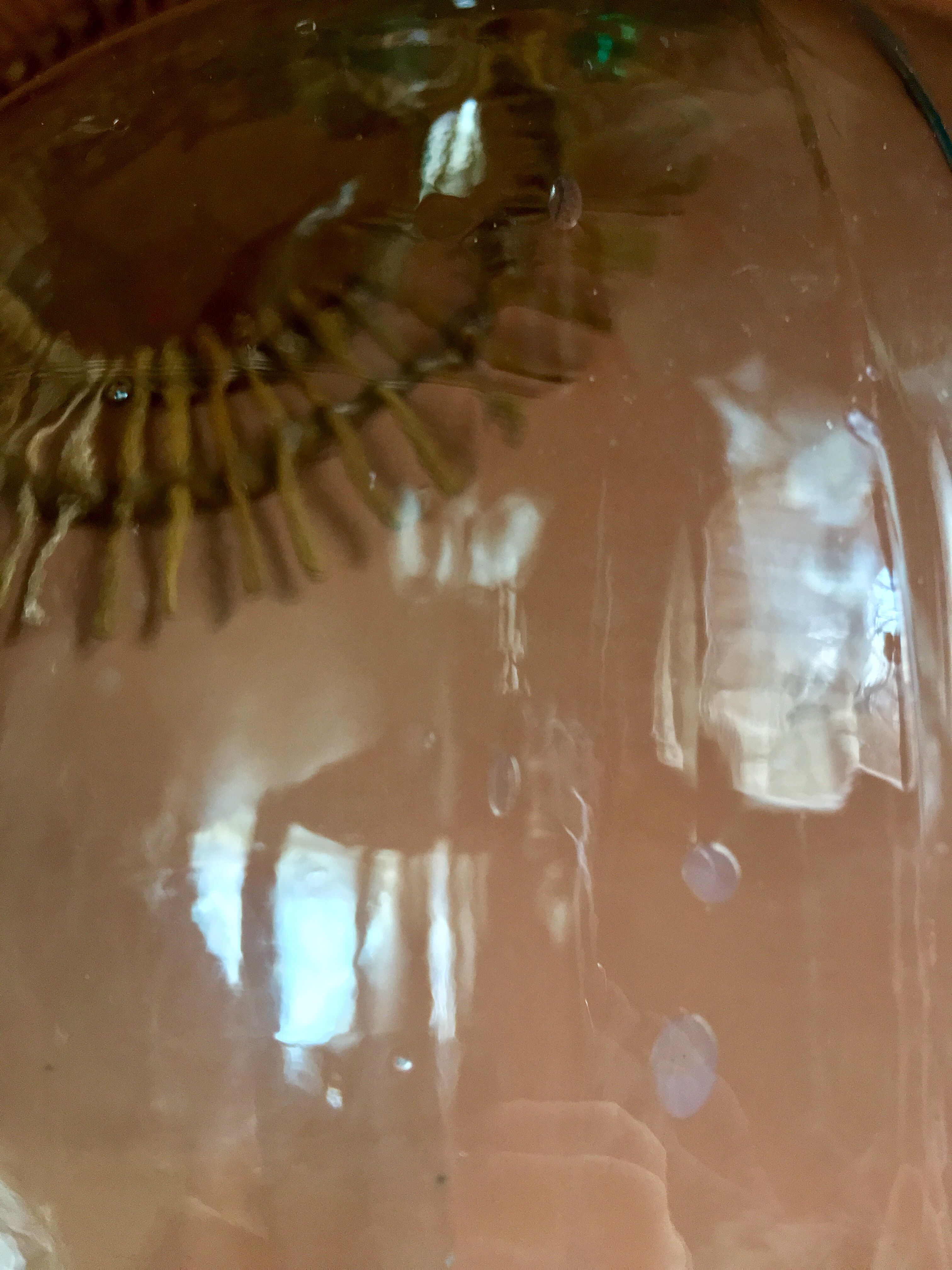 Demijohn 19th 12-litre transparent blue