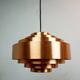 Pendentif en cuivre scandinave Ultra par Jo Hammerborg pour Fog et Morup Danemark