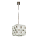 1970s Czech Geometric Pressed Glass and Chrome Cube Pendant Light