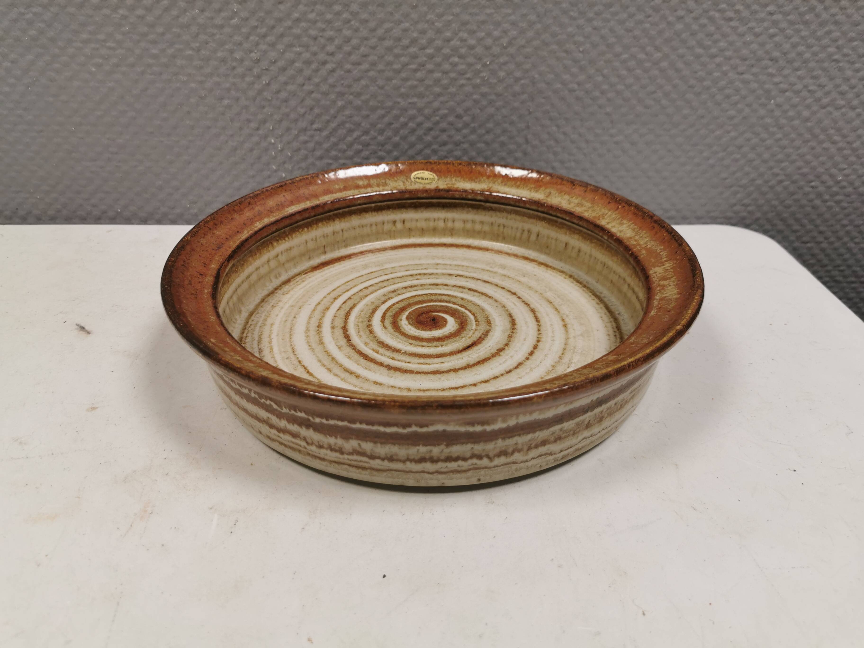 Large ceramic dish from Danske Søholm 1970-80s.