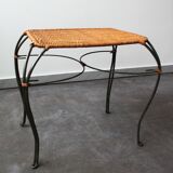 Wrought iron side table