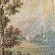 Landscape with tall trees - Oil - Barbizon