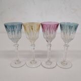 Verres à liqueur colorées