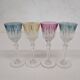 Verres à liqueur colorées